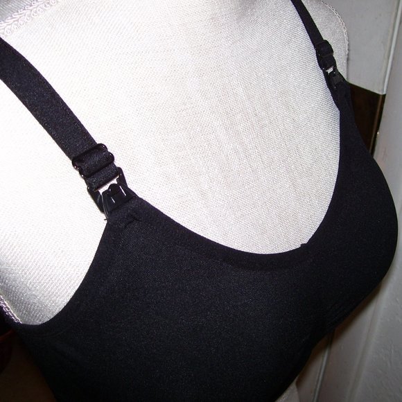 Black I Love SIA Padded Nursing Bra Size Small - Picture 9 of 11